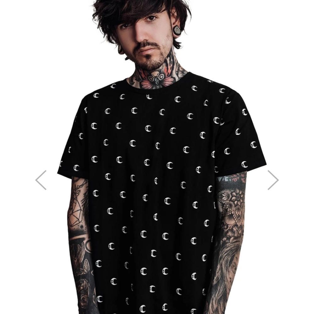 Killstar Matvei All-Over Print Unisex TShirt Black